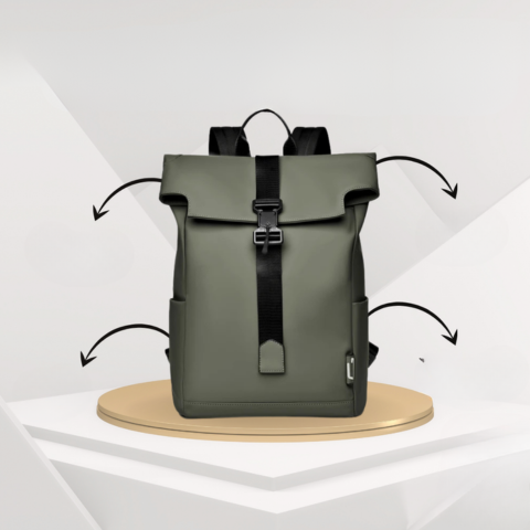 Sac À Dos Imperméable – Grande Capacité Pour Ordinateur Et Accessoires