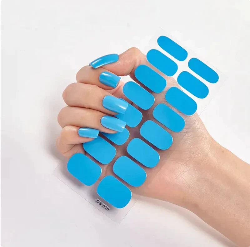 Juego de uñas de pegatinas