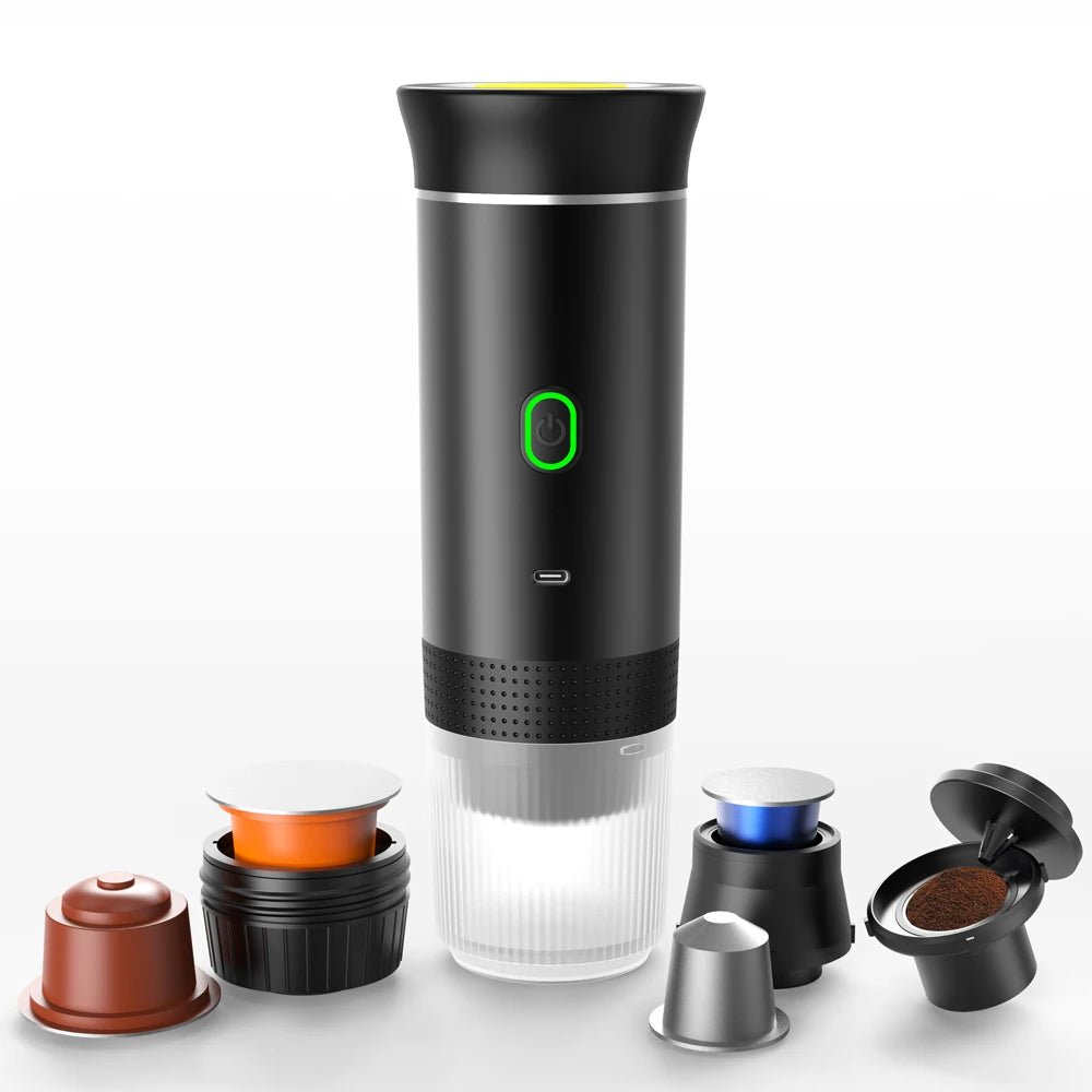 Mașină de Cafea Portabilă 3-in-1 – Ideală pentru Birou, Acasă și Exterior 