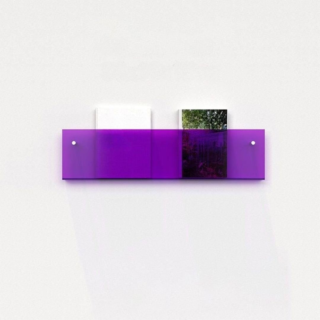 Væghylde Magazineholder Transparent – Chic Og Moderne Design 