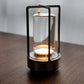 Lâmpada de Mesa Recarregável – Luz Filtrada e Estilo Intemporal 