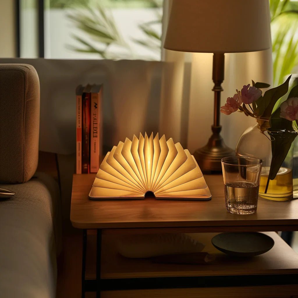 Bordlampe i bogform – Originalitet og elegance 
