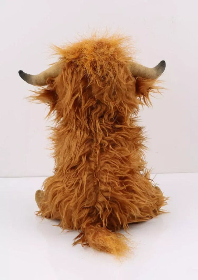 Peluche di mucca dagli altopiani scozzesi