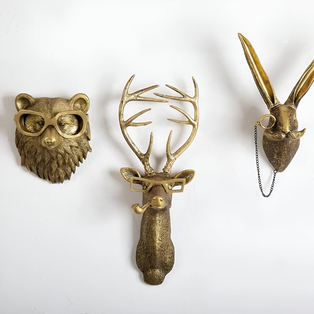 Decoratieve gouden wandhaak - Discrete elegantie & glanzende afwerking
