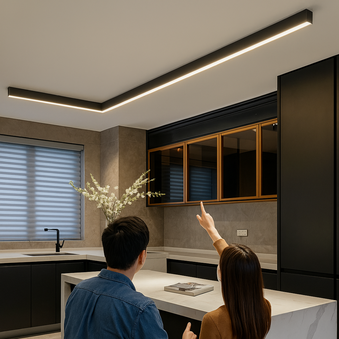 Minimalistisk LED Taklampe - Skandinavisk Design 