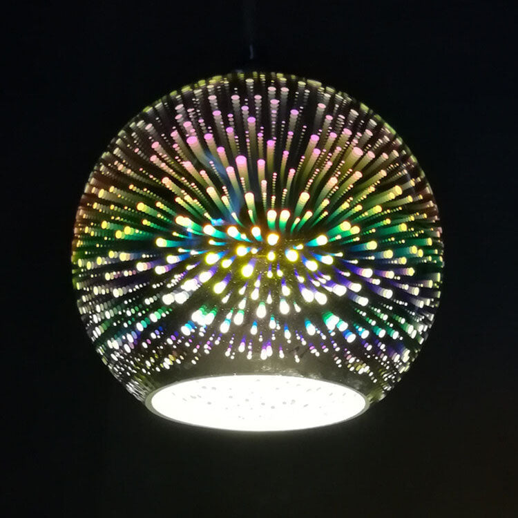 Suspensión Moderna Efecto Fuegos Artificiales – Brillo Visual y Diseño de Tendencia 