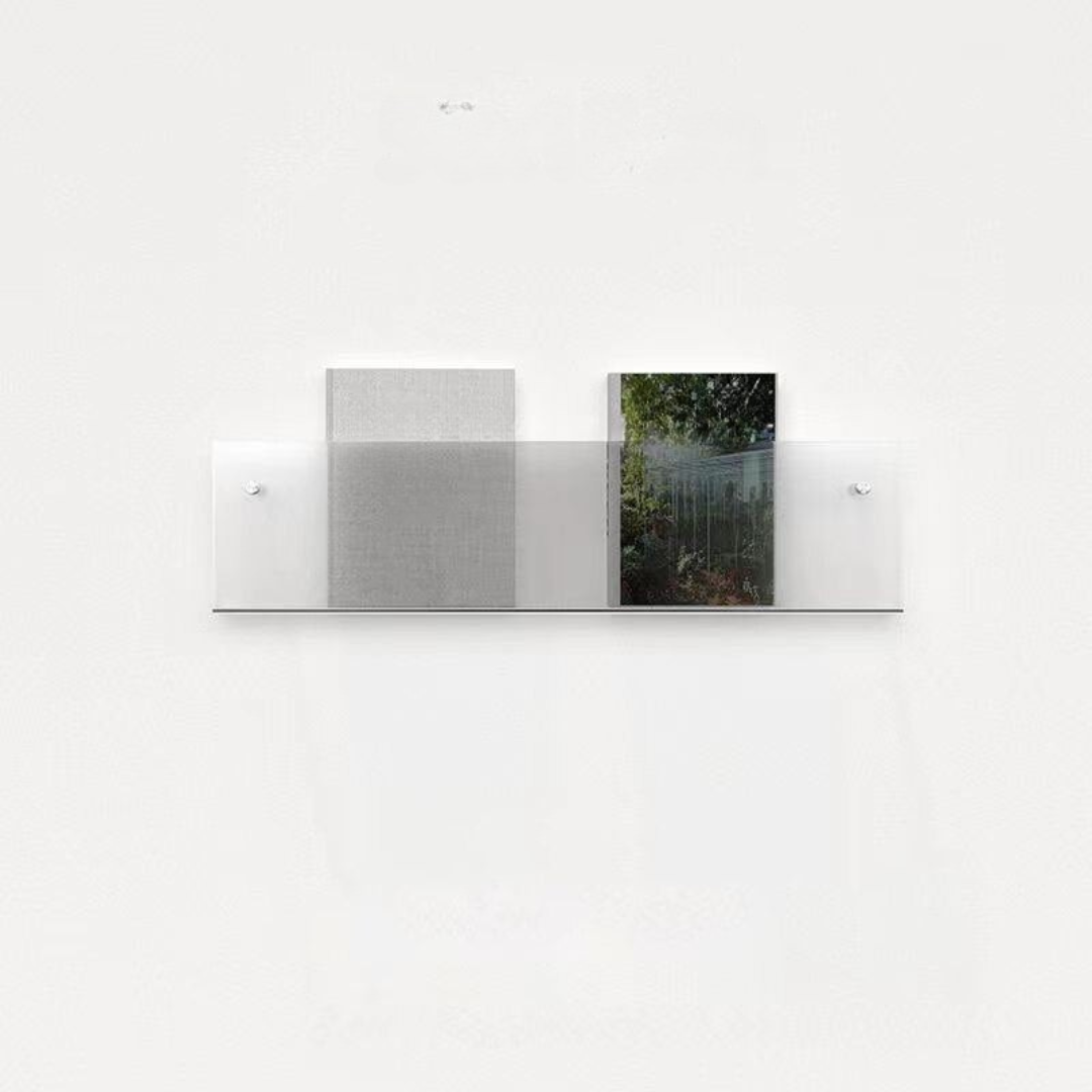 Væghylde Magazineholder Transparent – Chic Og Moderne Design 