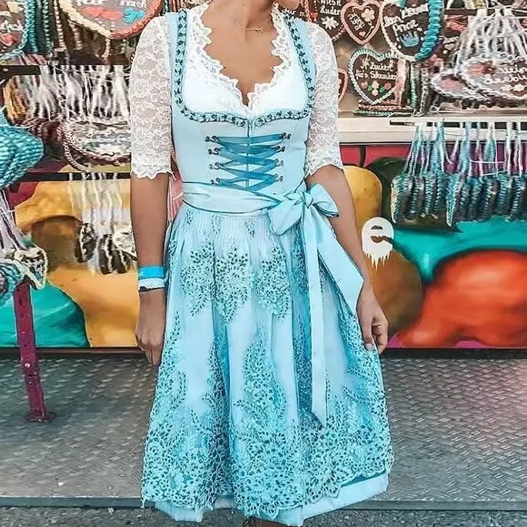 Therese | Vestido Féerico – Estilo Bavariano e Acabamentos Delicados 