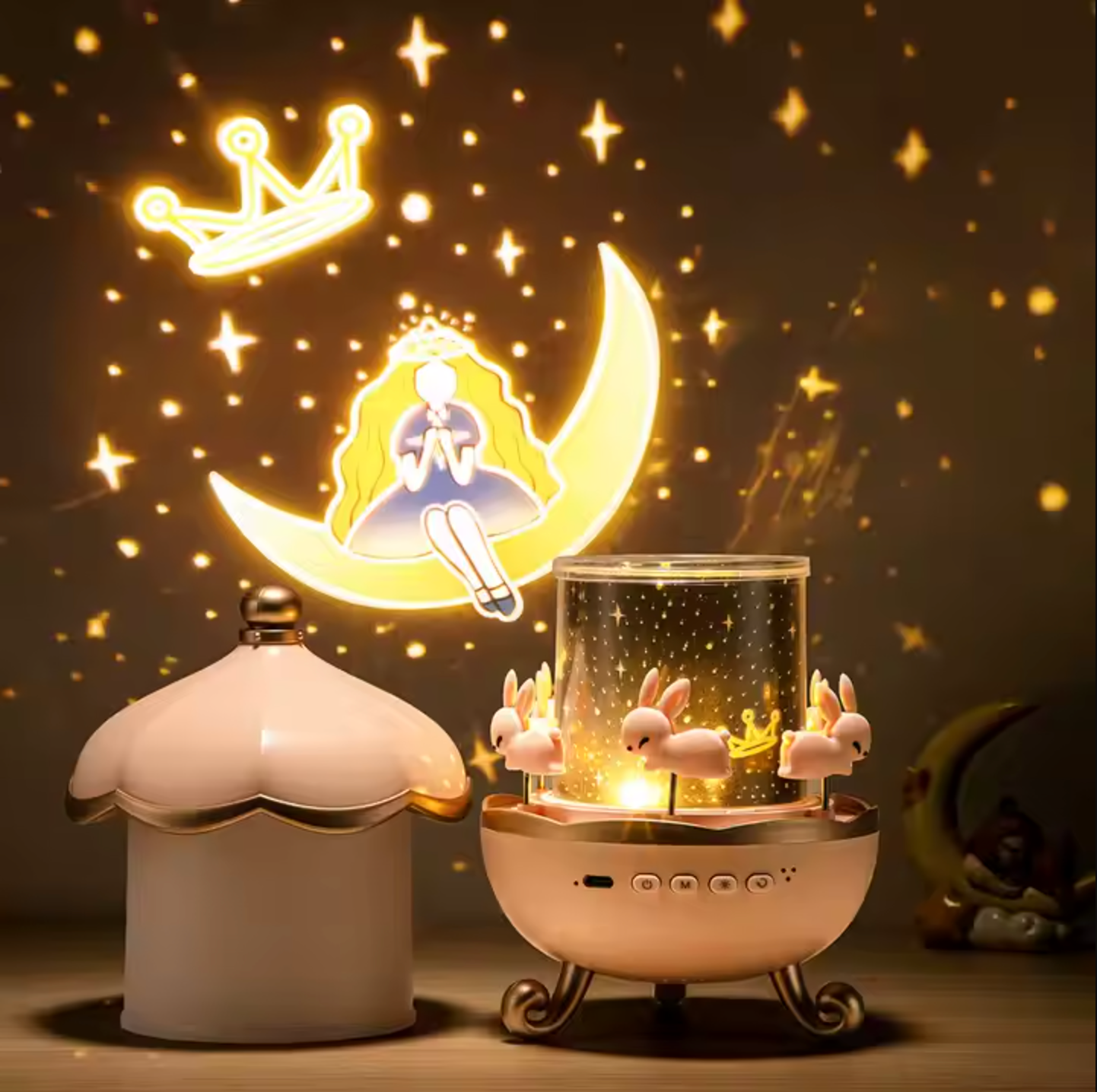 Lampka nocna projektor — Gwiaździste niebo w świetle 