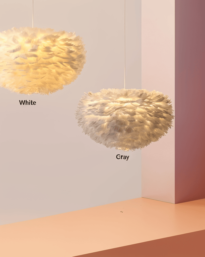 Závěsné svítidlo Plumes - jemné osvětlení a vytříbený styl