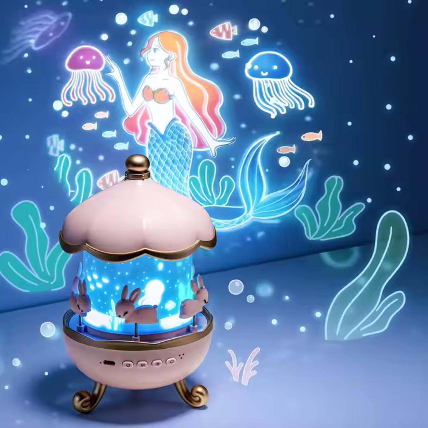 Lampka nocna projektor — Gwiaździste niebo w świetle 