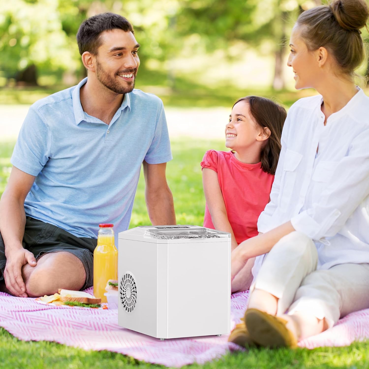 Máquina de Gelo Portátil – Frescura Instantânea ao Alcance da Mão 